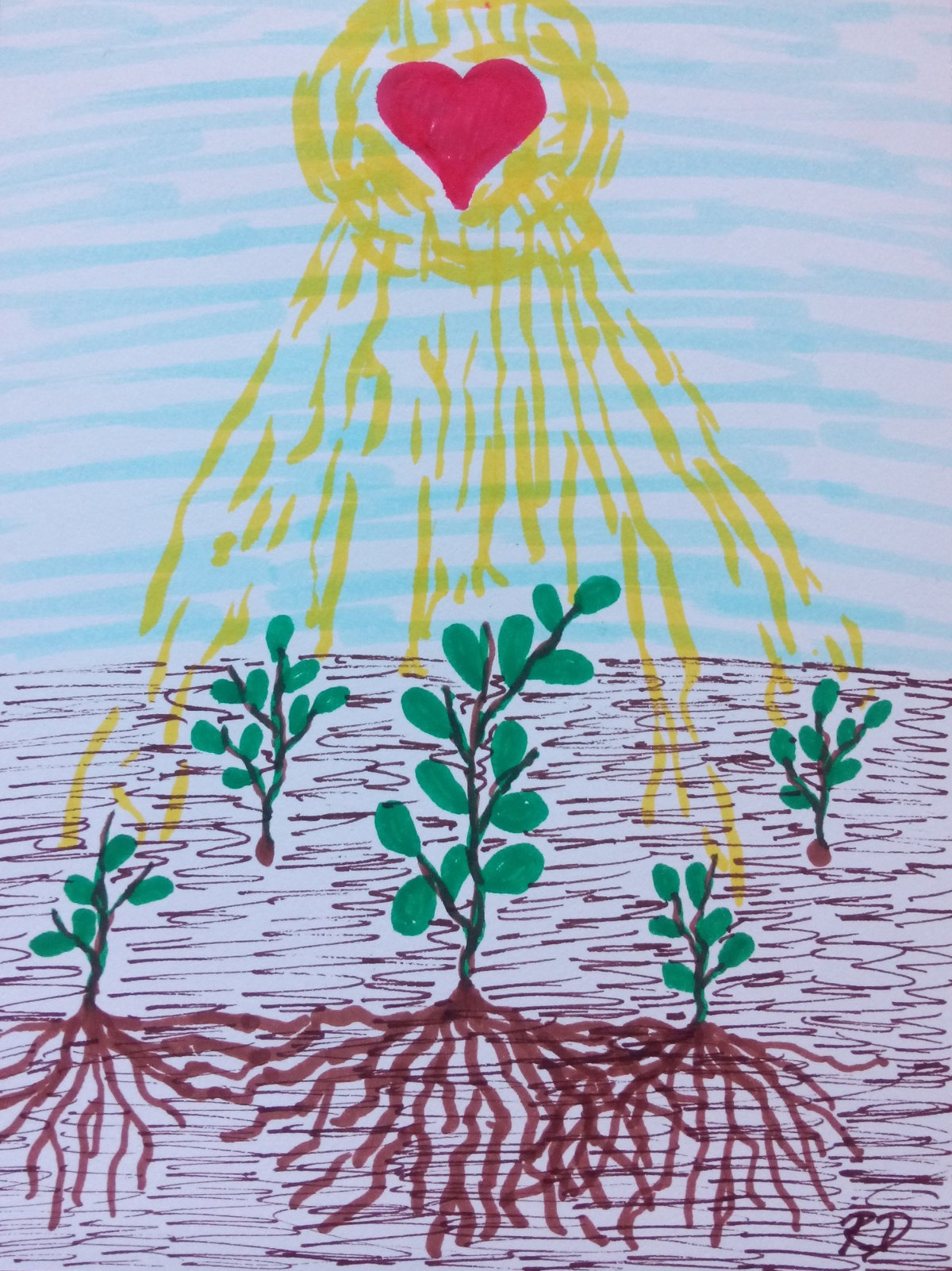 Heilpflanze mit starken Wurzeln